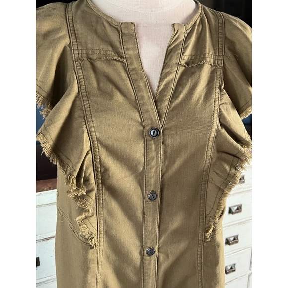 Anthropologie Pilcro Buttondown Tunic Dress S - Picture 3 of 10